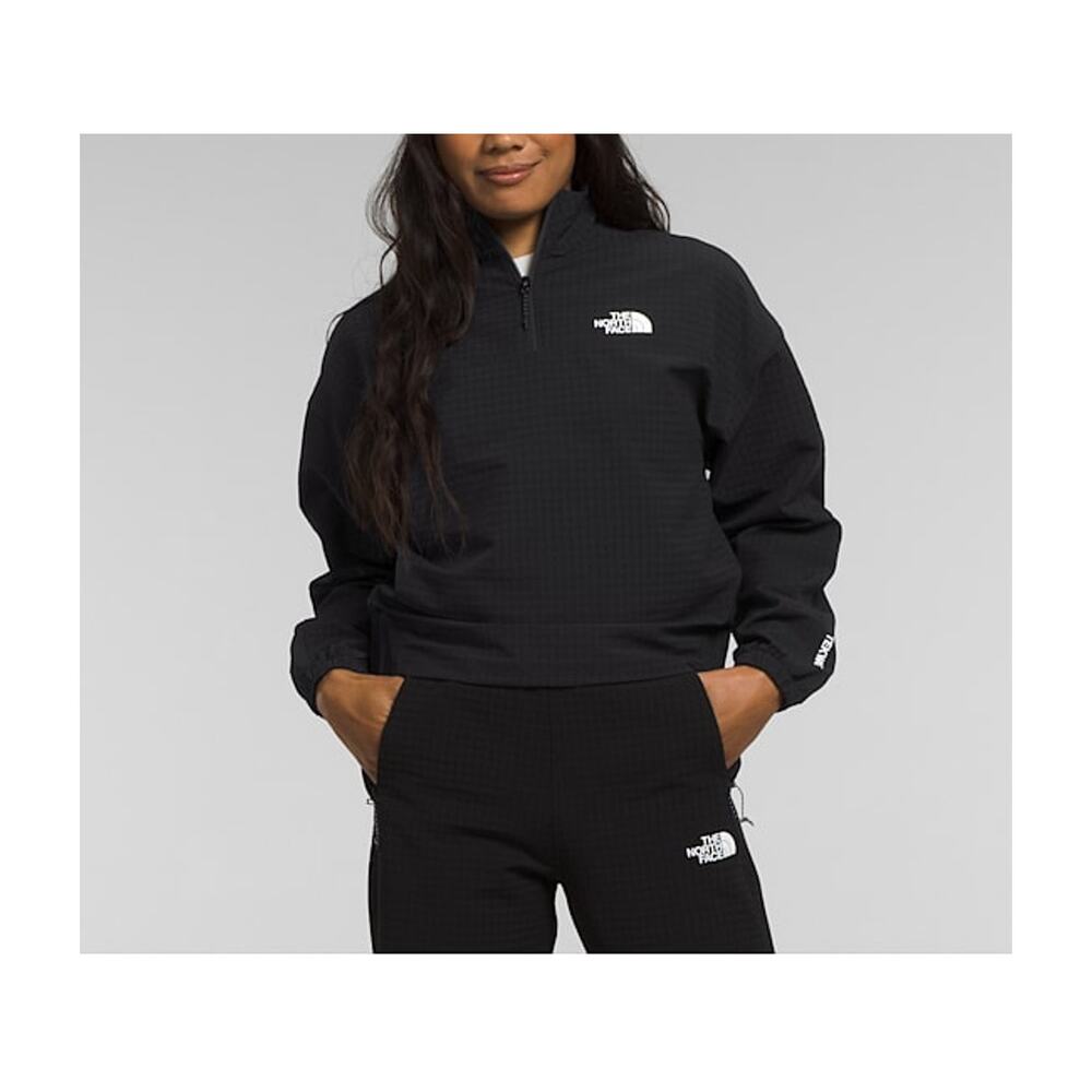 The North Face 'Tekware' Black Polyester Grid Fleece �-Zip Size XS